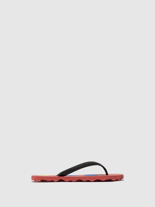 Asportuguesas Corals Varvastossut Red & Black Strap - Naisten Beach Varvastossut ASPP018702FI Punainen